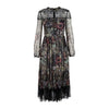 Secondhand Red Valentino Lace Trimmed Floral Print Dress - '10s