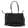Secondhand Prada Re-Nylon Black and Blue Riveted Tote Bag - '20s