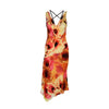 Secondhand Roberto Cavalli Floral Dress with Braided Straps - '00s