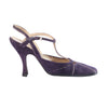 Secondhand Prada Purple Suede T-Strap Pumps – '00s