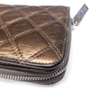 Chanel Bronze Tone Leather Wallet - 2000s Second hand