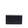 Secondhand Chanel Black Leather Quilted Wallet - 2010s