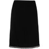 Chanel Black Wool Midi Skirt - 2000s Second hand