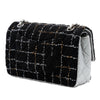 Secondhand Chanel Medium Classic Quilted Tweed and Metallic Lambskin Double Flap