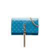 Saint Laurent Calfskin Star Print Classic Monogram Kate Tassel Wallet on Chain Secondhand