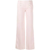 Chanel Pink Denim Wide Leg Jeans - 2000s Second hand
