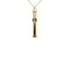 Secondhand Gucci Gold Plated Web Perfume Bottle Pendant Necklace