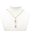 Secondhand Gucci Gold Plated Web Perfume Bottle Pendant Necklace