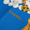 Secondhand Chanel Pearls and Gripoix Printed Silk Scarf 90