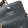 Chanel Quilted Lambskin 19 Flap Coin Purse With Chain Secondhand