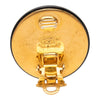 Chanel CC Gold Plated Resin Clover Clip On Earrings Secondhand