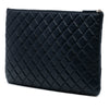 Secondhand Chanel Large Quilted Lambskin O Case Clutch