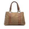 Gucci Medium GG Canvas Bamboo Libeccio Tote Secondhand