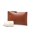 LOEWE Leather Anagram Flat Pouch Secondhand