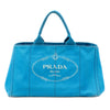 Secondhand Prada Large Canvas Canapa Logo Satchel