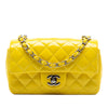 Chanel Mini Rectangular Classic Patent Single Flap Secondhand