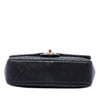 Chanel Small Chevron Wrinkled Calfskin Medallion Charm Surpique Flap Secondhand