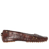 Gianfranco Ferré Brown Crocodile Leather Loafers - 2000s Second hand