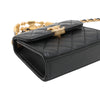 Chanel Mini Quilted Lambskin Enameled Top Handle Flap Secondhand