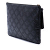 Chanel Large Quilted Lambskin Double Stitch Tassel O Case Clutch Secondhand