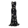 Secondhand Roberto Cavalli Animal Print Silk Maxi Dress - '00s