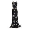 Secondhand Roberto Cavalli Animal Print Silk Maxi Dress - '00s