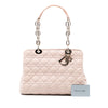Secondhand Dior Medium Lambskin Cannage Soft Zipped Lady Dior Shopping Tote