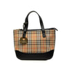 Burberry Haymarket Check Canvas Handbag Secondhand