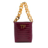Tom Ford Mini Croc-Embossed Chain Bucket Bag Secondhand