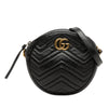 Gucci Mini GG Marmont Matelasse Calfskin Round Crossbody Secondhand