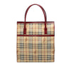 Secondhand Burberry Haymarket Check Coated Canvas Tote