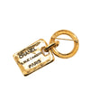Chanel Gold Plated Rue Cambon Tag Brooch Secondhand