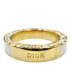 Secondhand Dior Gold Plated Strass and Lacquer Night Code Band Ring