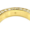 Secondhand Dior Gold Plated Strass and Lacquer Night Code Band Ring