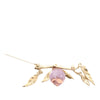 Chanel Gold Plated Resin CC Pendant Branch Brooch Secondhand