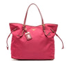 Secondhand Prada Saffiano Trimmed Tessuto Tote