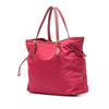 Secondhand Prada Saffiano Trimmed Tessuto Tote