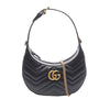 Gucci Mini GG Marmont Matelasse Calfskin Half Moon Bag Secondhand