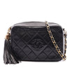 Chanel CC Diamond Quilted Lambskin Tassel Camera Bag Secondhand