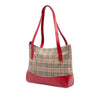 Secondhand Burberry Haymarket Check Canvas Tote