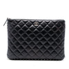 Chanel Medium Quilted Lambskin Pearl O Case Clutch Secondhand