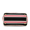 Prada Small Canvas Canapa Logo Stripes Tote Secondhand