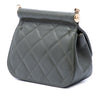 Chanel Small CC Quilted Caviar Bar Flap Clutch With Chain Secondhand
