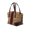 Secondhand Gucci Horsebit Canvas Web Treasure Handbag