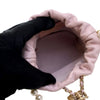 Secondhand Chanel Mini Quilted Calfskin About Pearls Drawstring Bucket Bag