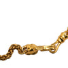 Chanel CC Gold Plated Stone Oval Pendant Necklace Secondhand