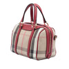 Secondhand Burberry Small House Check Canvas Alchester Bowling Bag
