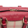 Secondhand Burberry Small House Check Canvas Alchester Bowling Bag