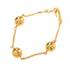 Chanel CC Gold Plated Sphere Chain Link Bracelet Secondhand