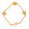 Chanel CC Gold Plated Sphere Chain Link Bracelet Secondhand